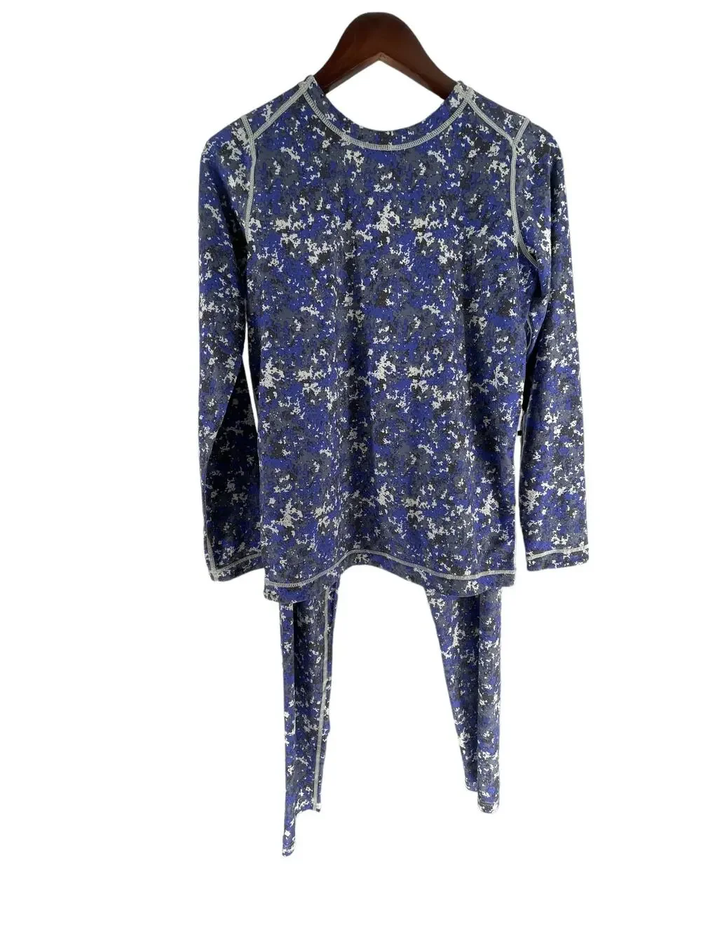 Magellan Outdoor Blue Printed Long Sleeve Top & Leggings Set Girls Youth Size XL